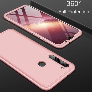 Microsonic Xiaomi Redmi Note 8 Kılıf Double Dip 360 Protective AYS Rose Gold