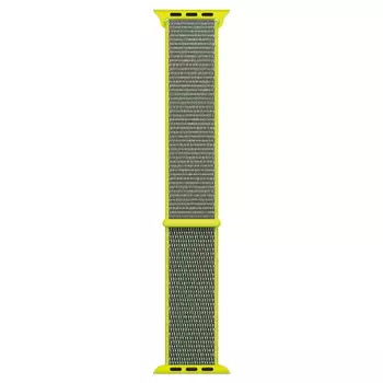 Microsonic Apple Watch SE 2022 44mm Hasırlı Kordon Woven Sport Loop Koyu Yeşil