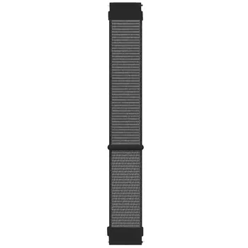 Microsonic Huawei Watch 5 46mm Hasırlı Kordon Woven Sport Loop Gri