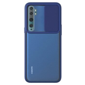 Microsonic Xiaomi Mi Note 10 Pro Kılıf Slide Camera Lens Protection Lacivert