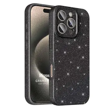 Microsonic Apple iPhone 16 Pro Max Kılıf Grand Stardust Siyah