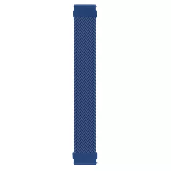 Microsonic Huawei Watch 5 46mm Kordon, (Large Size, 165mm) Braided Solo Loop Band Lacivert