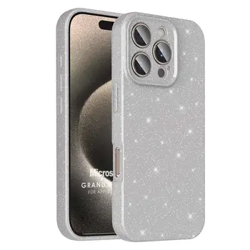 Microsonic Apple iPhone 16 Pro Max Kılıf Grand Stardust Gümüş