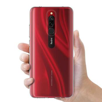 Microsonic Xiaomi Redmi 8 Kılıf Transparent Soft Beyaz