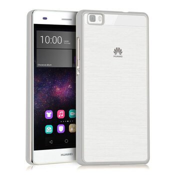 Microsonic Huawei Ascend P8 Lite Kılıf Skyfall Transparent Clear Gümüş