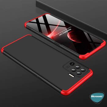 Microsonic Oppo Reno 5 Lite Kılıf Double Dip 360 Protective AYS Siyah