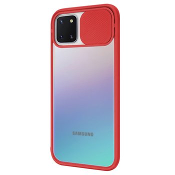 Microsonic Samsung Galaxy Note 10 Lite Kılıf Slide Camera Lens Protection Kırmızı