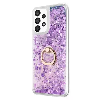 Microsonic Samsung Galaxy A53 5G Kılıf Glitter Liquid Holder Mor