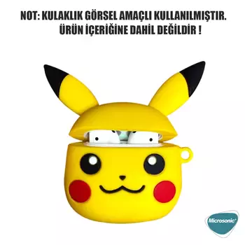 Microsonic Apple AirPods 1. Nesil / 2. Nesil Kılıf Pikachu