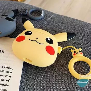 Microsonic Apple AirPods 1. Nesil / 2. Nesil Kılıf Pikachu