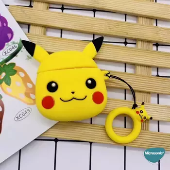 Microsonic Apple AirPods 1. Nesil / 2. Nesil Kılıf Pikachu