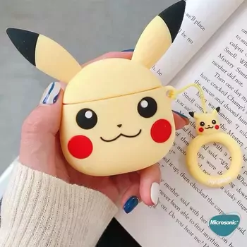 Microsonic Apple AirPods 1. Nesil / 2. Nesil Kılıf Pikachu