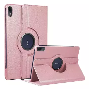 Microsonic Huawei MatePad 11 2023 Kılıf 360 Rotating Stand Deri Rose Gold