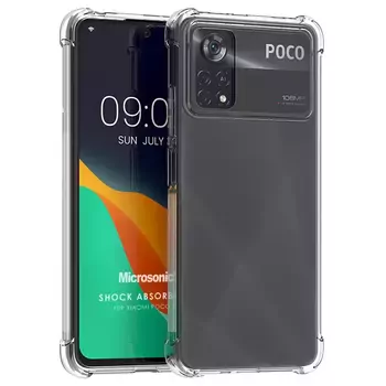 Microsonic Xiaomi Poco M4 Pro 4G Kılıf Anti Shock Silikon Şeffaf