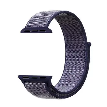 Microsonic Apple Watch Ultra 2 Hasırlı Kordon Woven Sport Loop Lacivert