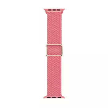 Microsonic Apple Watch Ultra Kordon Braided Loop Band Pembe