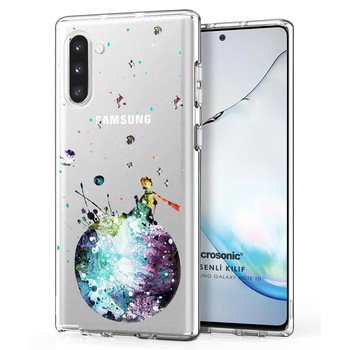 Microsonic Samsung Galaxy Note 10 Desenli Kılıf Küçük Prens Mavi