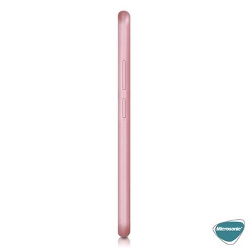 Microsonic Oppo A73 Kılıf Matte Silicone Rose Gold