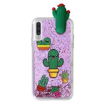 Microsonic Samsung Galaxy A50 Kılıf Cute Cartoon Kaktüs