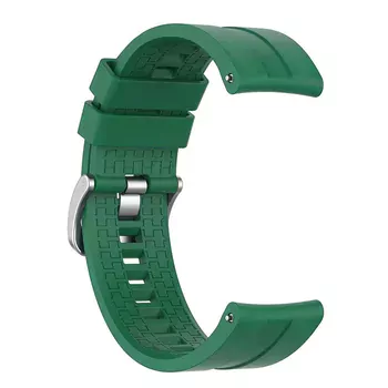 Microsonic Huawei Watch 5 46mm Kordon, Silicone RapidBands Koyu Yeşil