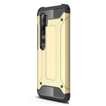 Microsonic Xiaomi Mi Note 10 Pro Kılıf Rugged Armor Gold