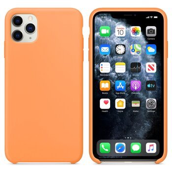 Microsonic Apple iPhone 11 Pro Kılıf Liquid Lansman Silikon Papaya