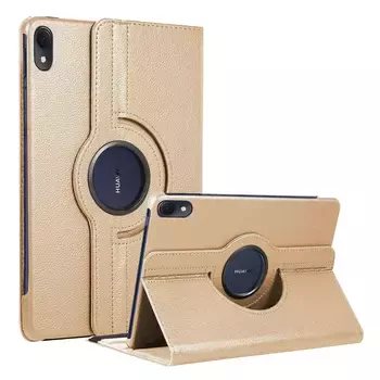 Microsonic Huawei MatePad 11 2023 Kılıf 360 Rotating Stand Deri Gold