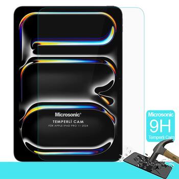Microsonic Apple iPad Pro 11 2025 (A3357-A3358) Tempered Glass Cam Ekran Koruyucu