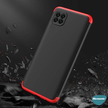 Microsonic Oppo Reno 4 Lite Kılıf Double Dip 360 Protective AYS Siyah Gri