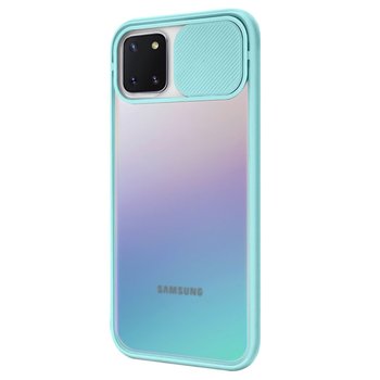 Microsonic Samsung Galaxy A81 Kılıf Slide Camera Lens Protection Turkuaz