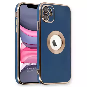 Microsonic Apple iPhone 11 Kılıf Flash Stamp Lacivert