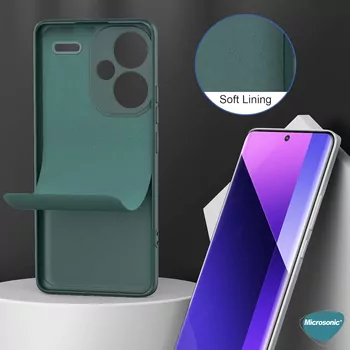 Microsonic Samsung Galaxy A06 Kılıf Groovy Soft Koyu Yeşil