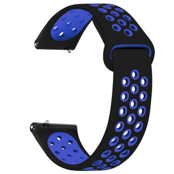 Microsonic Huawei Watch Ultimate 2 Rainbow Gently Band Kordon Siyah Mavi