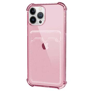 Microsonic Apple iPhone 13 Pro Max Card Slot Shock Kılıf Pembe