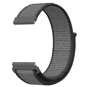 Microsonic Huawei Watch GT 6 46mm Hasırlı Kordon Woven Sport Loop Gri