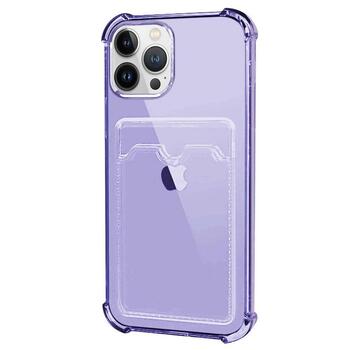 Microsonic Apple iPhone 13 Pro Max Card Slot Shock Kılıf Lila