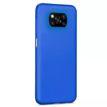 Microsonic Matte Silicone Xiaomi Poco X3 Pro Kılıf Mavi