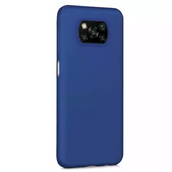 Microsonic Matte Silicone Xiaomi Poco X3 Pro Kılıf Lacivert