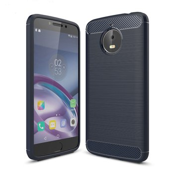 Microsonic Motorola Moto E4 Plus Kılıf Room Silikon Lacivert