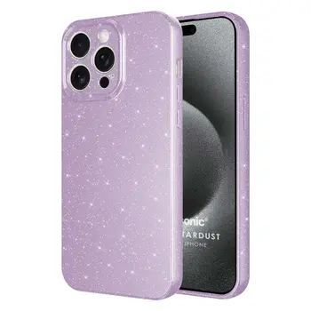 Microsonic Apple iPhone 15 Pro Max Kılıf Grand Stardust Lila