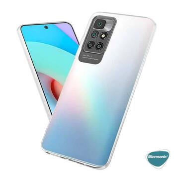 Microsonic Xiaomi Redmi 10 2022 Kılıf Transparent Soft Beyaz