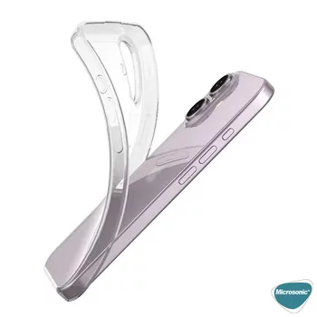 Microsonic Apple iPhone 16 Kılıf Transparent Soft Şeffaf