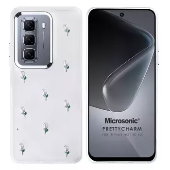 Microsonic Infinix Hot 50 4G Kılıf PrettyCharm Tulip