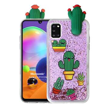 Microsonic Samsung Galaxy A31 Kılıf Cute Cartoon Kaktüs