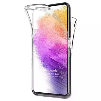 Microsonic Samsung Galaxy A73 5G Kılıf Komple Gövde Koruyucu Şeffaf