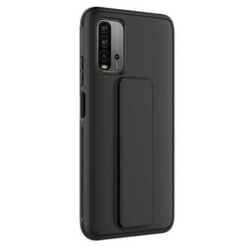 Microsonic Xiaomi Redmi 9T Kılıf Hand Strap Siyah