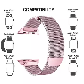 Microsonic Apple Watch Ultra 2 Milanese Loop Kordon Lacivert