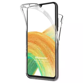 Microsonic Samsung Galaxy A33 5G Kılıf Komple Gövde Koruyucu Şeffaf