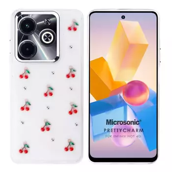 Microsonic Infinix Hot 40i Kılıf PrettyCharm Cherry
