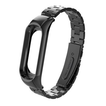 Microsonic Xiaomi Mi Band 5 Metal Stainless Steel Kordon Siyah